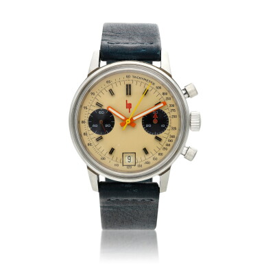 View full screen - View 1 of Lot 250. A stainless steel chronograph wristwatch with date, Circa 1960.