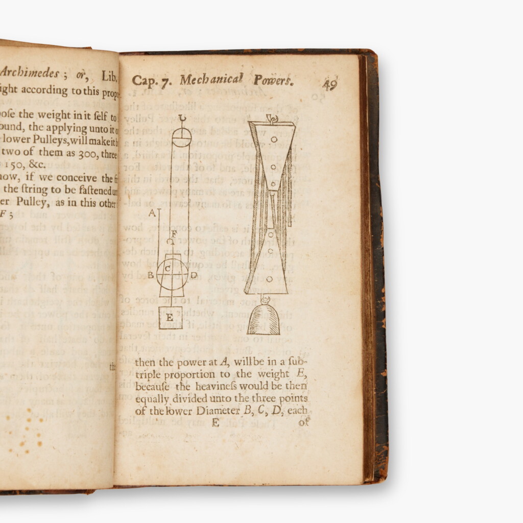 View full screen - View 1 of Lot 91. Wilkins, John | Mathematical Magick, London, 1680, brown paneled sheep.