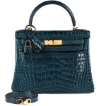Vert Rousseau Matte Mississippiensis Alligator Kelly 28 Retourne Gold Hardware, 2020