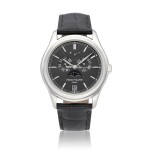 Ref. 5146P Platinum annual calendar wristwatch with moon phases and power reserve indication Circa 2008