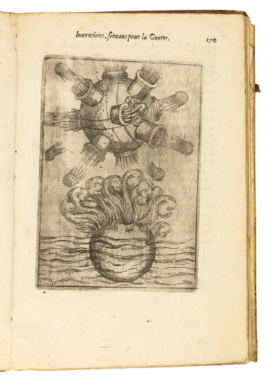 View full screen - View 1 of Lot 44. Boillot, Modelles artifices de feu, Chaumont, 1598, vellum.