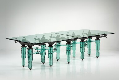 View full screen - View 1 of Lot 104. Unique dining table.