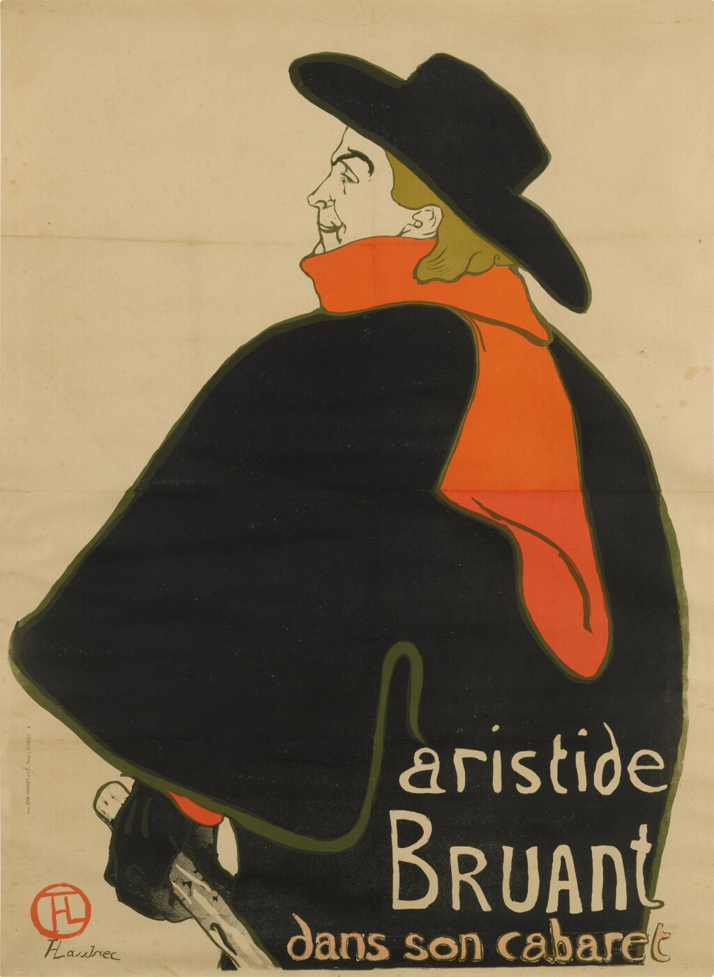 View full screen - View 1 of Lot 154. Aristide Bruant dans son cabaret (Delteil 348; Adriani 12; Wittrock P9).