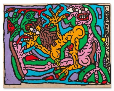 View full screen - View 1 of Lot 49. L’amour entre un chauve et une chevelue.