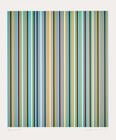 View full screen - View 1 of Lot 233. BRIDGET RILEY | EDGE OF LIGHT (S. 55).