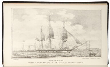 View full screen - View 1 of Lot 61. Forbes, Capt. Robert Bennet, and Fitz Henry Lane. The Voyage of the Jamestown on her Errand of Mercy, with a lithographed frontispiece by Fitz Henry Lane.