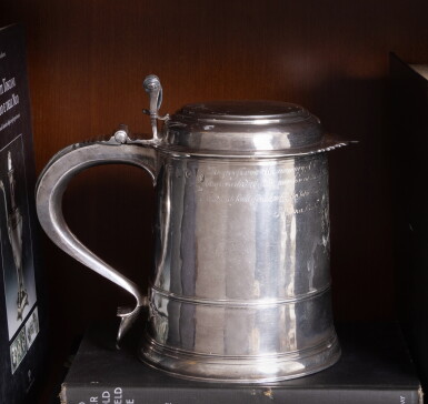 View full screen - View 1 of Lot 288. A Queen Anne Silver Tankard, Timothy Ley, London, 1705.