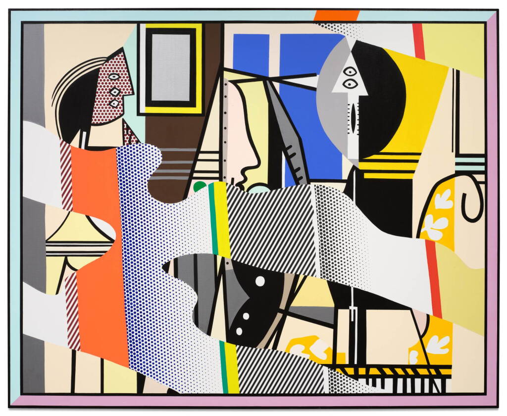View full screen - View of Reflections on “Painter and Model”.