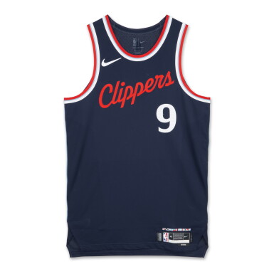 View full screen - View 1 of Lot 141. Trentyn Flowers Los Angeles Clippers 2024-2025 Kia NBA Tip-Off Game Issued Icon Edition Jersey .