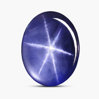 View full screen - View 1 of Lot 1725. Unmounted Star Sapphire | 204.53克拉 天然「斯里蘭卡」未經加熱星光藍寶石.