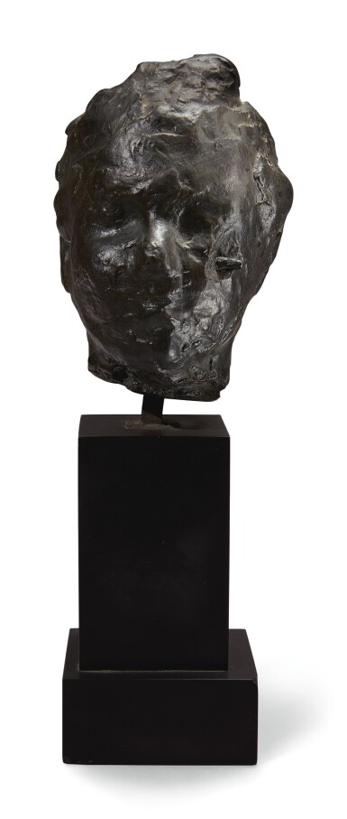 View full screen - View 1 of Lot 10. EDGAR DEGAS | TÊTE, PETITE ÉTUDE POUR LE PORTRAIT DE MADAME SALLE.