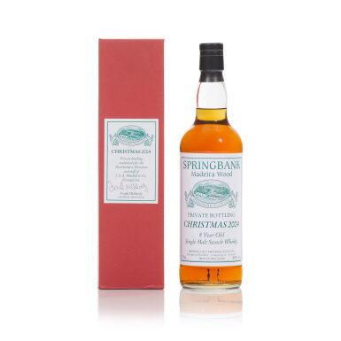 View full screen - View 1 of Lot 385. Springbank 8 Year Old Christmas 2004 46.0 abv NV (1 BT70).