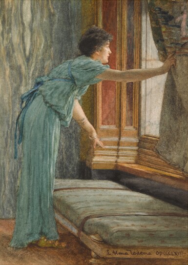 View full screen - View 1 of Lot 35. SIR LAWRENCE ALMA-TADEMA, O.M., R.A. | Expectation (Impatient).