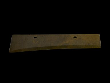 View full screen - View 1 of Lot 151. A jade ceremonial blade, Neolithic period | 新石器時代 玉刀.