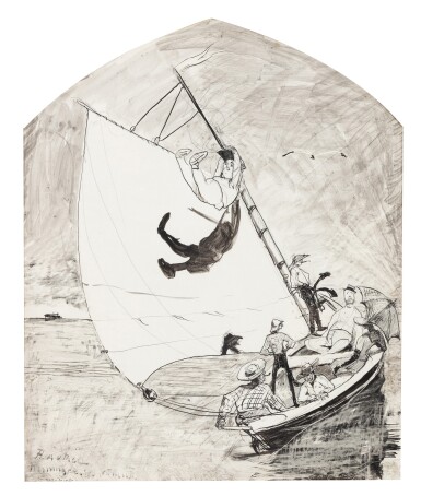 View full screen - View 1 of Lot 145. Promenade en mer.