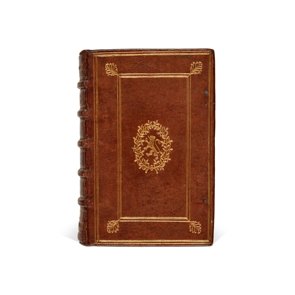 View full screen - View 1 of Lot 1231. Vegetius, De re militari libri quatuor, Leiden, 1592, Parisian contemporary brown morocco gilt for Bartolomeo Cenami.