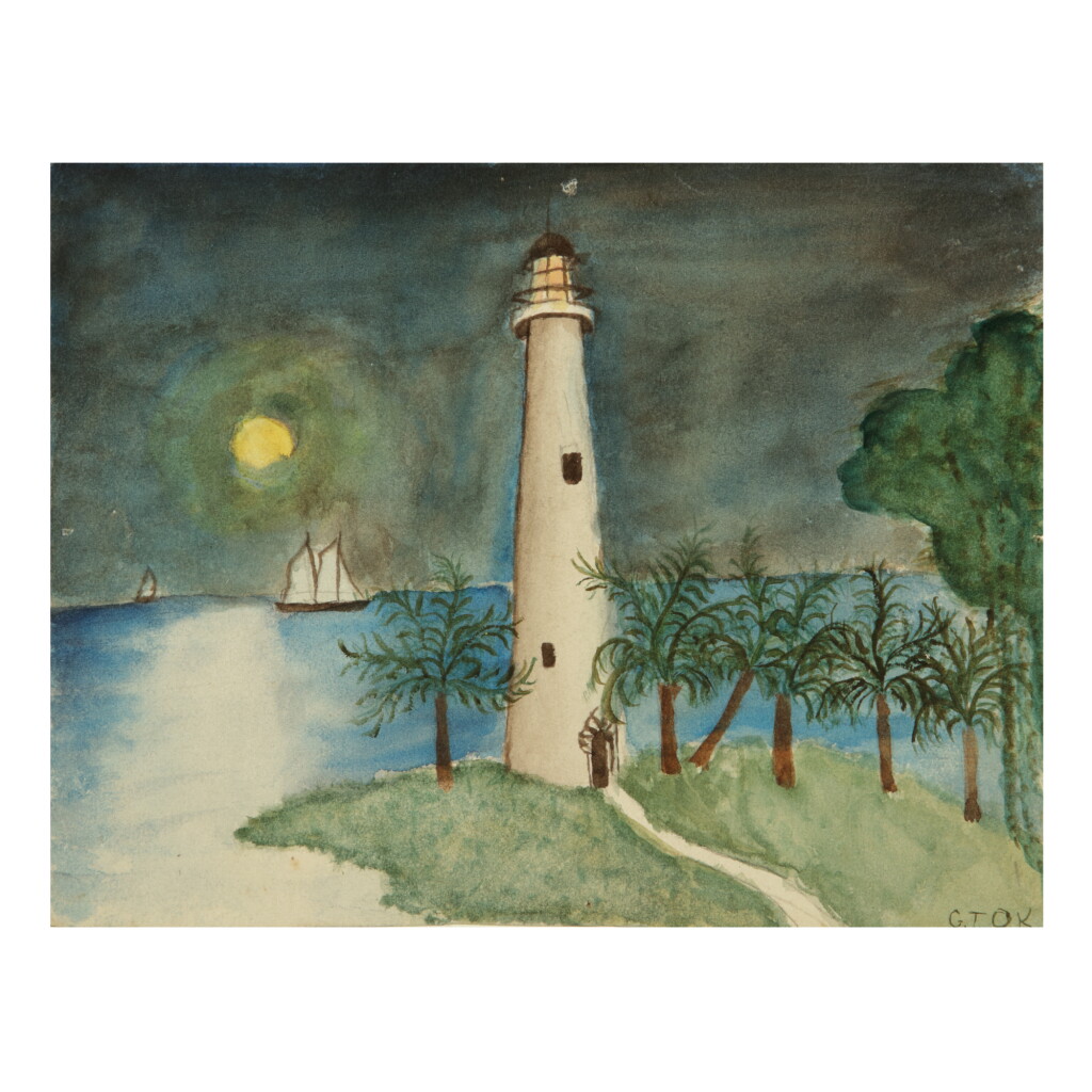 View full screen - View 1 of Lot 2. GEORGIA O'KEEFFE | UNTITLED (LIGHTHOUSE).