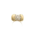 Gold and diamond ring