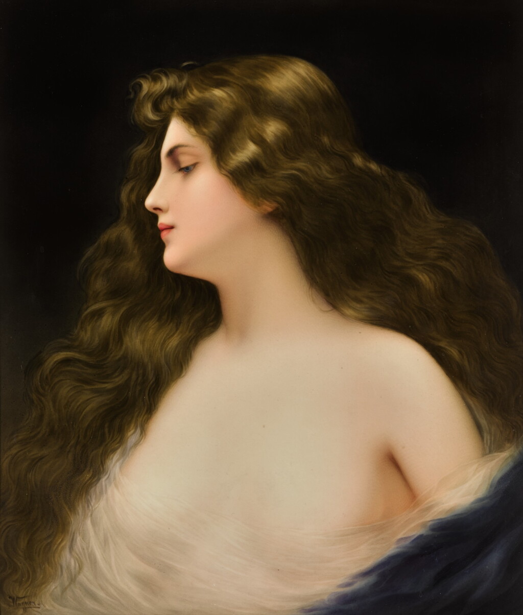 View full screen - View 1 of Lot 117. A BERLIN (K.P.M.) PORCELAIN RECTANGULAR PLAQUE, CIRCA 1890.