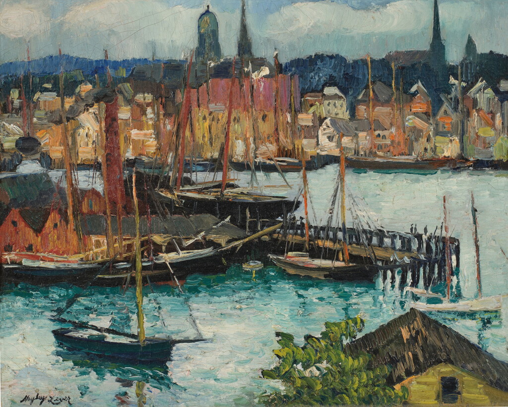 View full screen - View 1 of Lot 2196. Gloucester Harbor, Looking West.