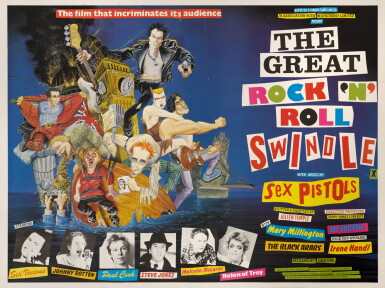 View full screen - View 1 of Lot 155. The Great Rock 'n' Roll Swindle (1980), poster, British.
