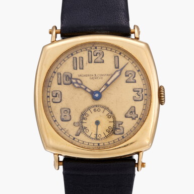 View full screen - View 1 of Lot 230. A yellow gold wristwatch | Circa 1930.