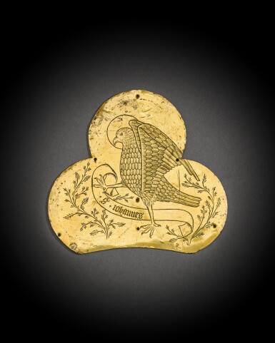 View full screen - View 1 of Lot 40. Trefoil Plaque from a Cross with the Eagle of Saint John .