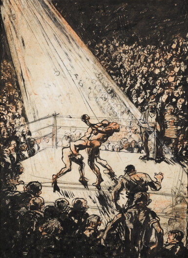 View full screen - View 1 of Lot 40. A Boxing Match.
