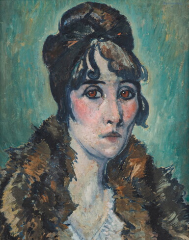 View full screen - View 1 of Lot 106. Portrait de femme.