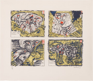 View full screen - View 1 of Lot 1112. PIERRE ALECHINSKY | QUATRE ARRONDISSEMENTS.