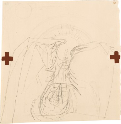 View full screen - View 1 of Lot 257. JOSEPH BEUYS | ... MIT BRAUNKREUZ.