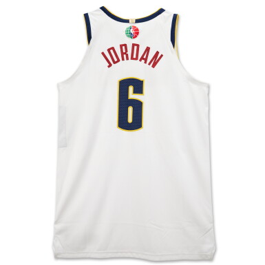 View full screen - View 1 of Lot 95. DeAndre Jordan Denver Nuggets 'Abu Dhabi Games' 2024-2025 Game Issued Association Edition Jersey.