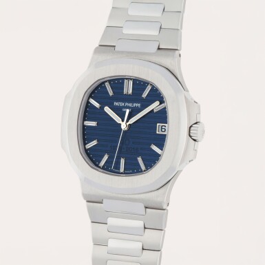 View full screen - View 1 of Lot 71. Nautilus '40th Anniversary', Reference 5711/1P-001 | A limited edition platinum wristwatch with date and bracelet | Circa 2016.