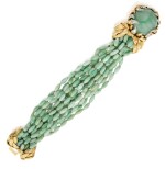 GOLD, JADE AND DIAMOND BRACELET, DAVID WEBB
