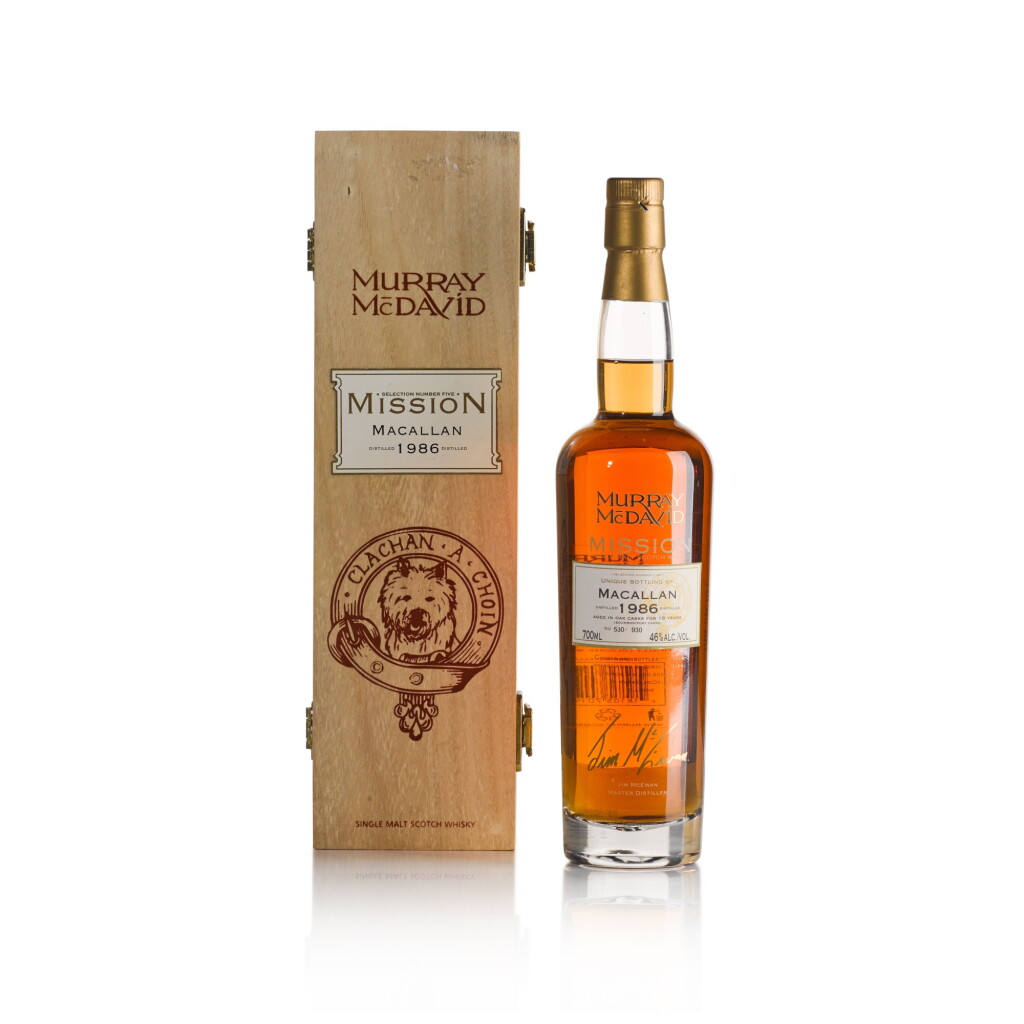 View full screen - View 1 of Lot 193. Macallan Murray McDavid 18 Year Old 46.0 abv 1986 (1 BT70).