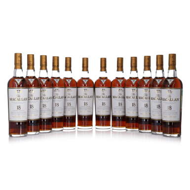 View full screen - View 1 of Lot 19. The Macallan 18 Year Old Sherry Oak 43.0 abv 1997 (12 Bottles 70cl).
