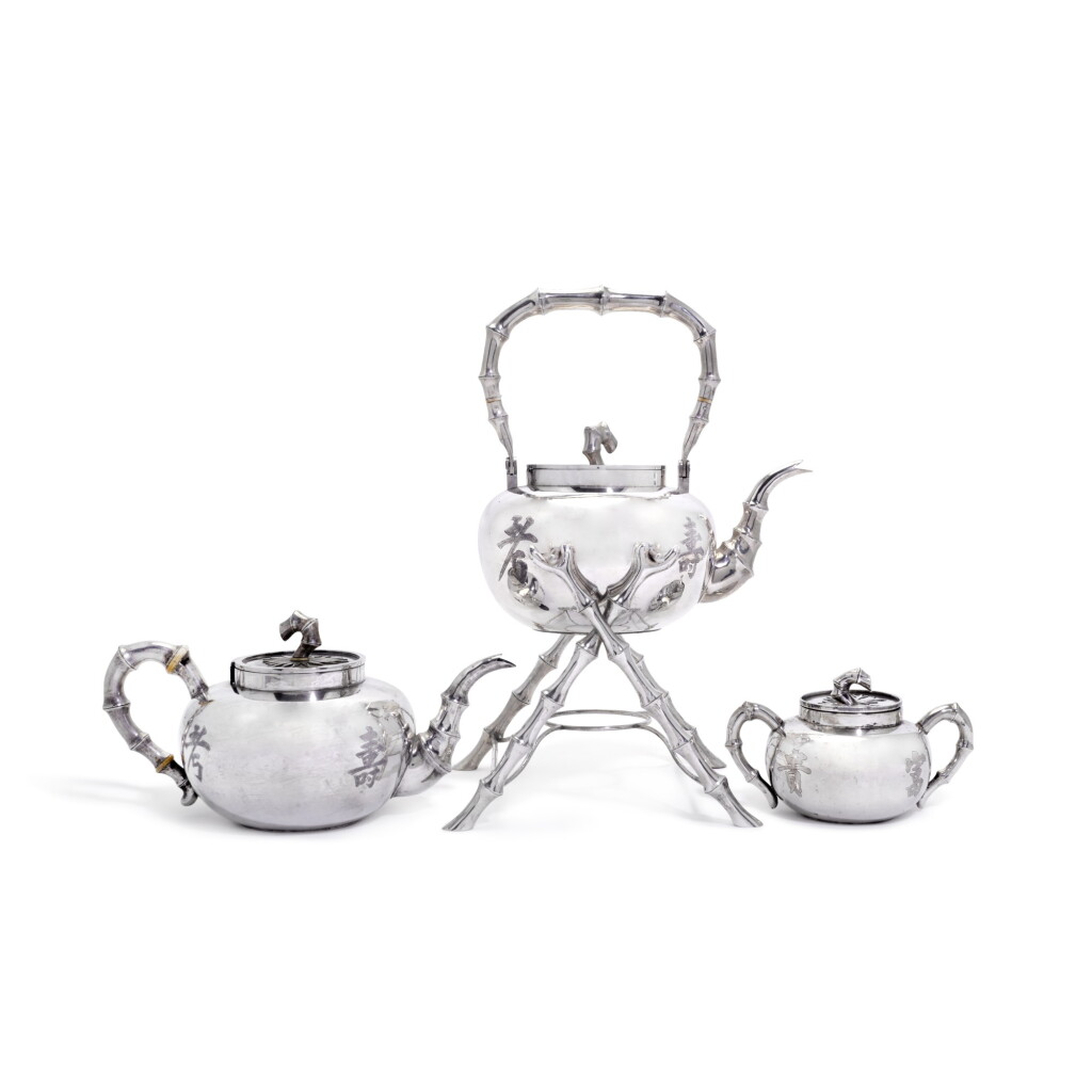 View full screen - View 1 of Lot 139. A Chinese silver tea service, Kwan Wo, Canton and Hong Kong, circa 1900.