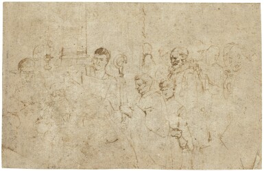 View full screen - View 1 of Lot 25. A scene of a religious service, possibly a baptism .