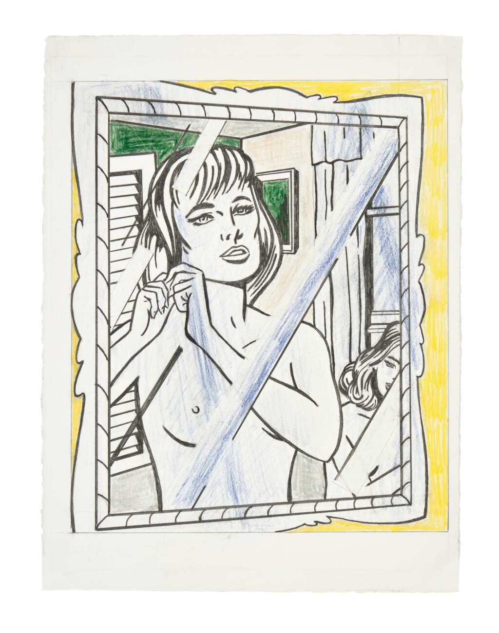 View full screen - View 1 of Lot 116. Nudes in Mirror (Study).