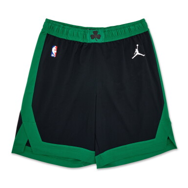 View full screen - View 1 of Lot 53. Jordan Walsh Boston Celtics 2024 NBA Finals Game Worn Statement Edition Shorts | Game 2 .
