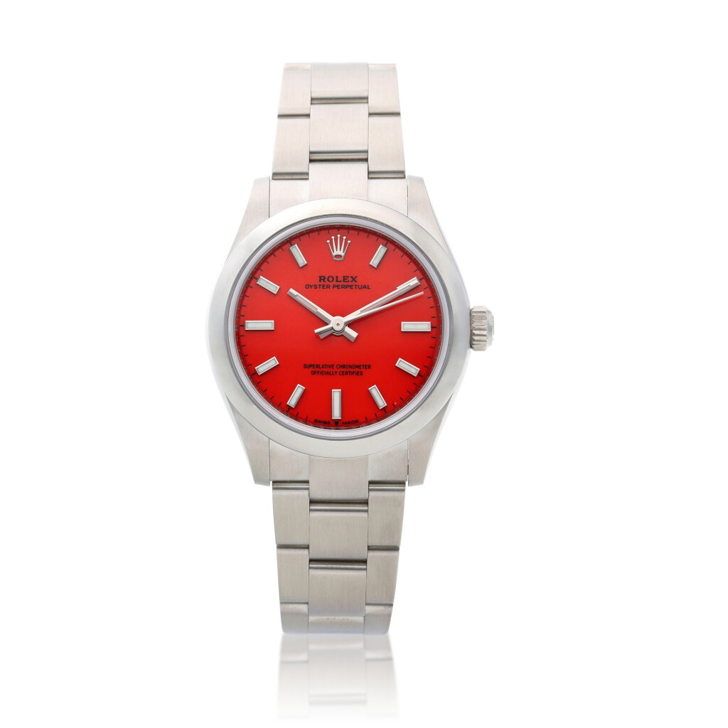 View full screen - View 1 of Lot 2. Reference 277200 Oyster Perpetual, A stainless steel automatic wristwatch with bracelet, Circa 2021.