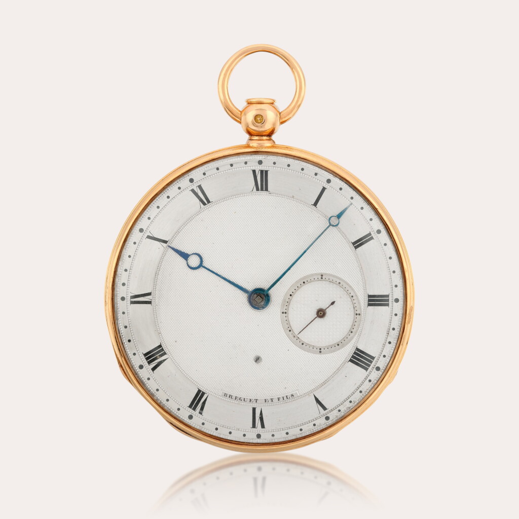 View full screen - View 1 of Lot 57. A 20ct gold open-faced half-quarter repeating jump hour watch.