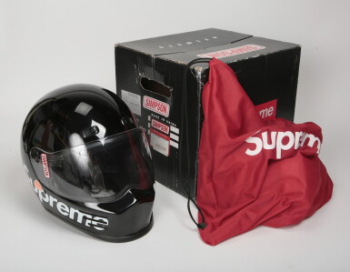 View full screen - View 1 of Lot 14. SUPREME SIMPSON STREET BANDIT HELMET BLACK.