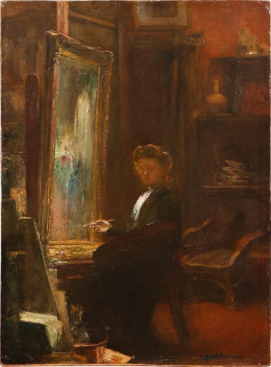 View full screen - View 1 of Lot 74. Interior of the Studio, 50 Boulevard Montparnasse | Intérieur de l’atelier, 50 Boulevard Montparnasse.