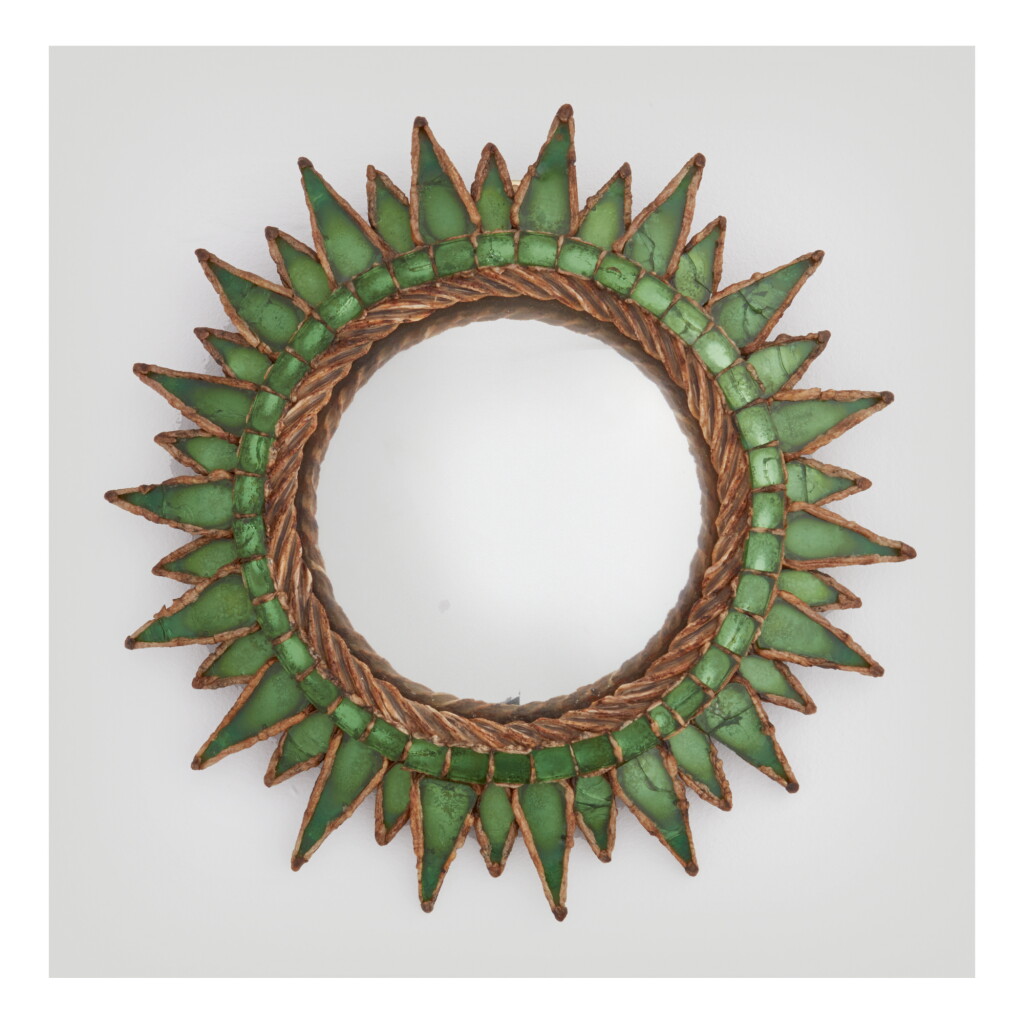 View full screen - View 1 of Lot 161. LINE VAUTRIN | "SOLEIL À POINTES N. 2" MIRROR.