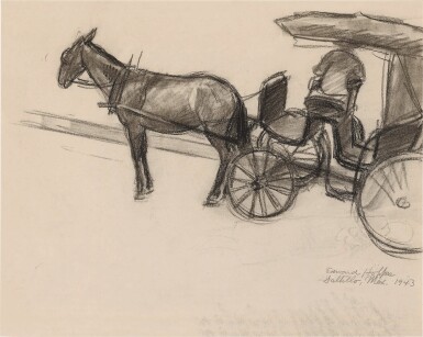 View full screen - View 1 of Lot 48. Horse and Buggy.