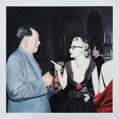 View full screen - View 1 of Lot 1029. SHI XINNING 石心寧 | MAO WITH A WOMAN 毛主席與女子 .