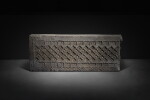 A group of three impressed gray pottery tomb tiles, Western Han dynasty