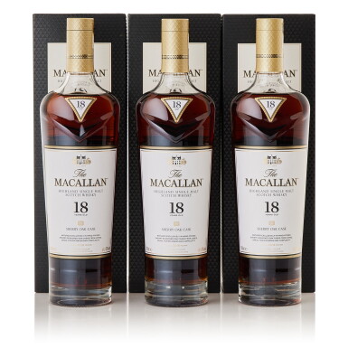 View full screen - View 1 of Lot 211. The Macallan 18 Year Old 2018 Release 43.0 abv NV (3 BT70).