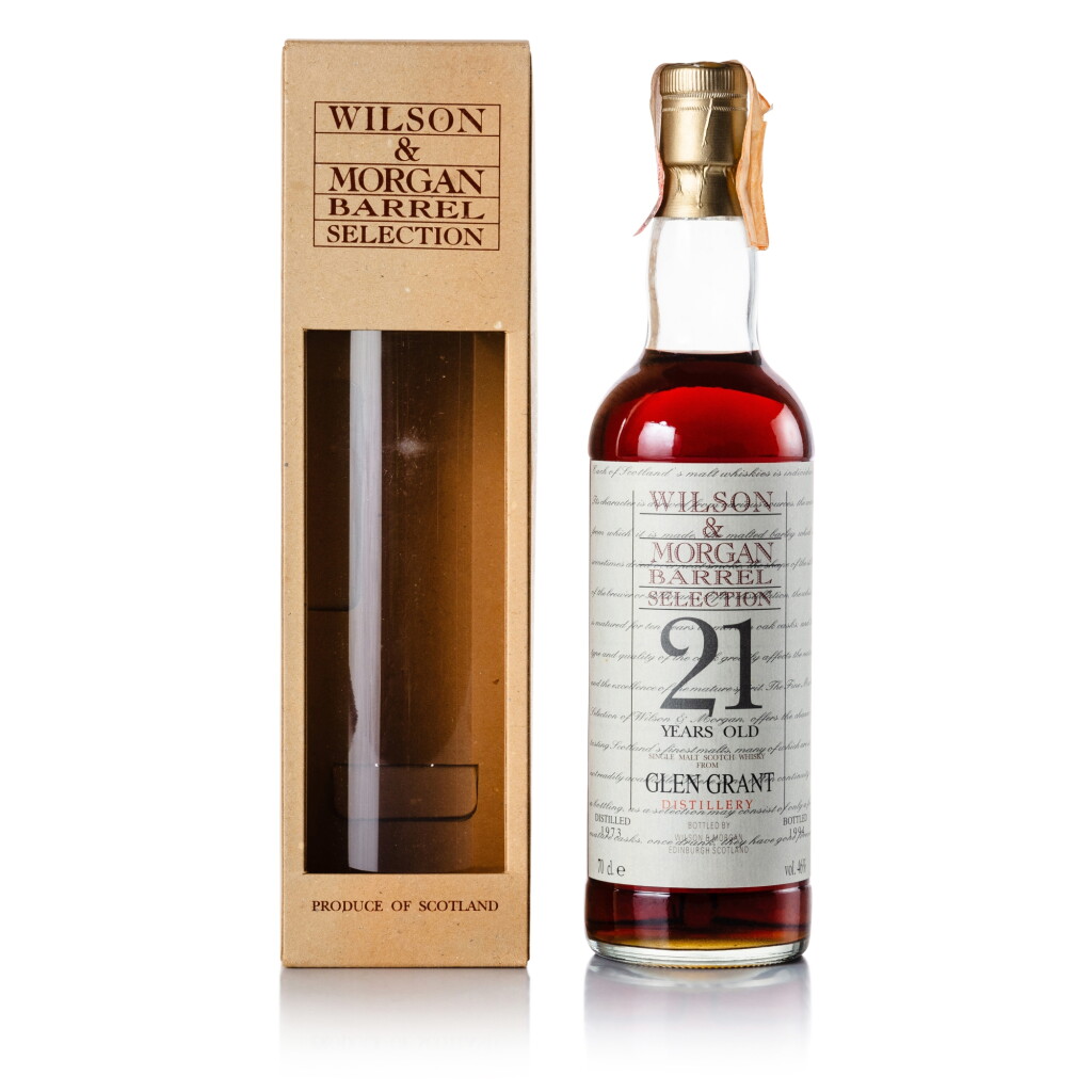 View full screen - View 1 of Lot 178. Glen Grant Wilson & Morgan Barrel Selection 21 Year Old 46.0 abv 1973 (1 BT 70cl).